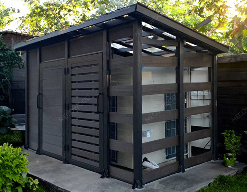 45㎡ Robado de almacenamiento al aire libre: incorporado 6 días con aluminio y WPC