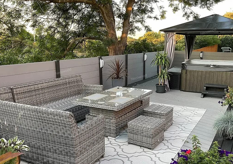 Necowood lanza paneles de cerca de WPC para espacios exteriores elegantes y duraderos