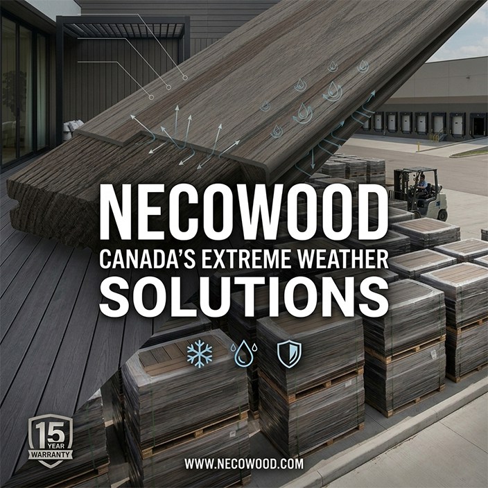 Conquistando la explosión ártica: cómo Necowood® define el nuevo estándar para la infraestructura canadiense de WPC