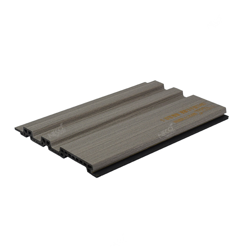 Panel de pared estriado de WPC con acento comercial para hotel, 138*12mm