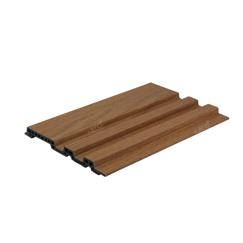 Panel de pared estriado de WPC con acento comercial para hotel, 138*12mm