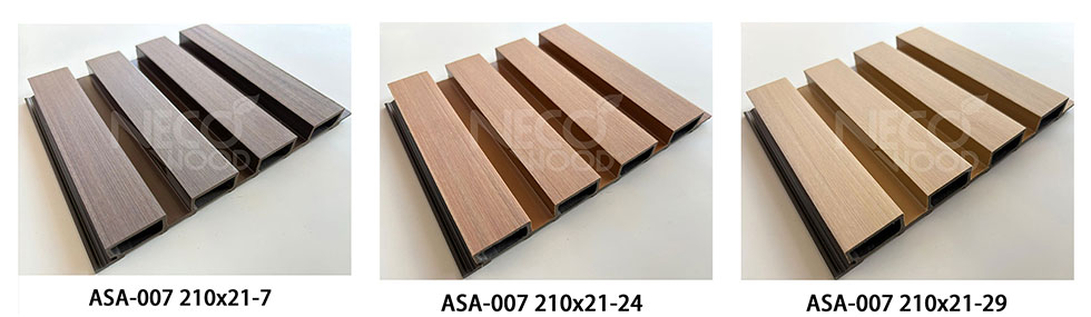 Exterior Garden Decoration WPC Grooved Cladding