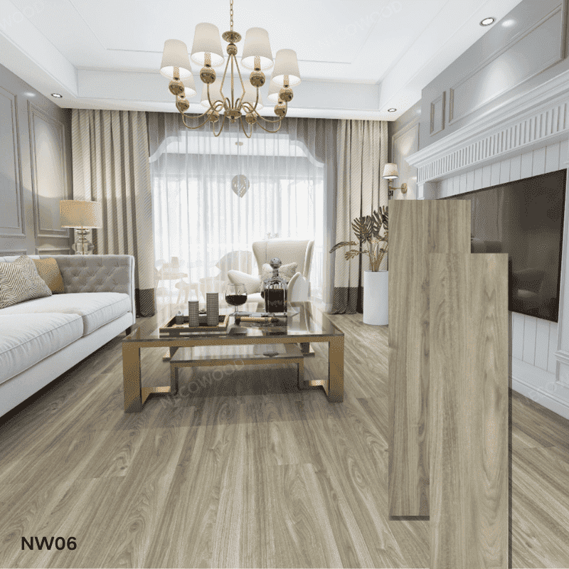 Piso de vinilo SPC IXPE IXPE impermeable al agua