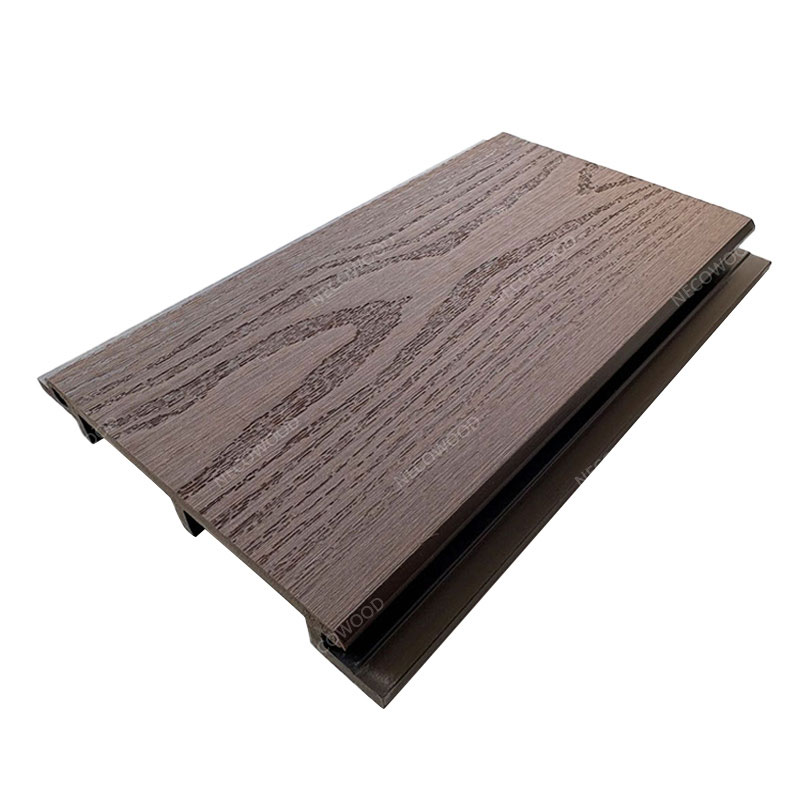 Panel de techo de pared exterior de grano de madera